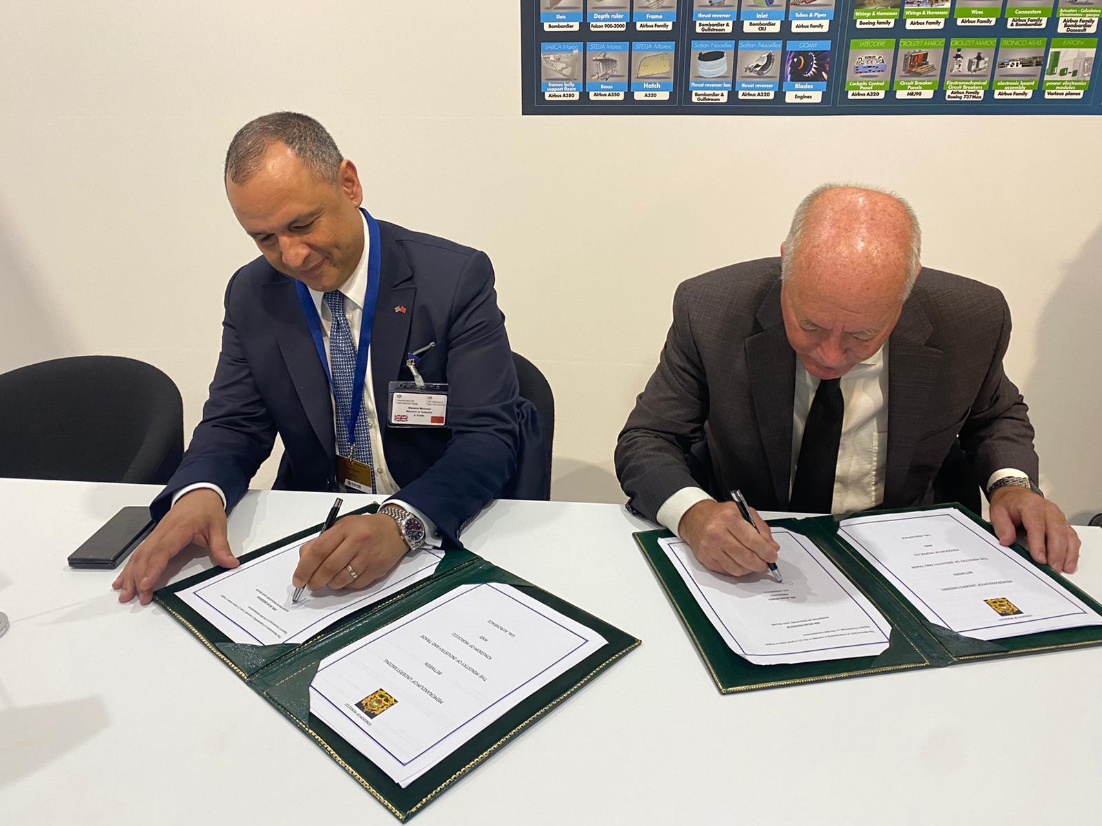 Signature d’un MOU pour la réalisation au Maroc d’une unité de production de GAL Aerospace