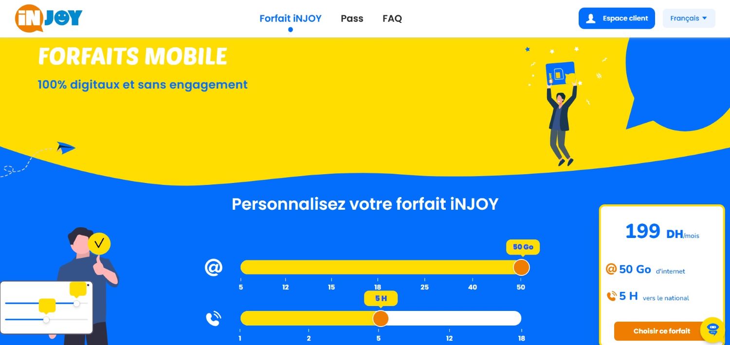 عرض iNJOY اتصالات المغرب