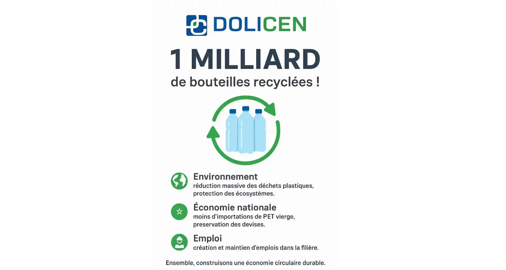 Dolicen إعادة تدوير مادة PET