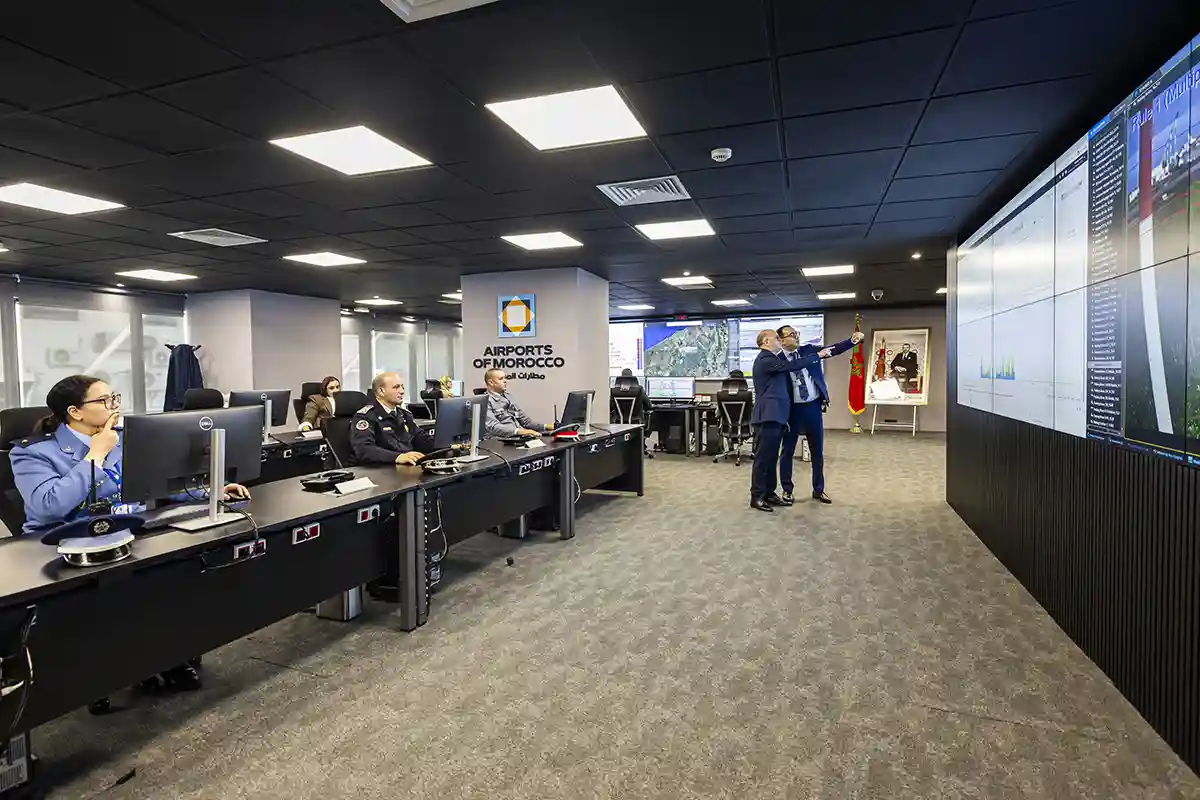 مركز القيادة العملياتية بمطار الدار البيضاء محمد الخامس