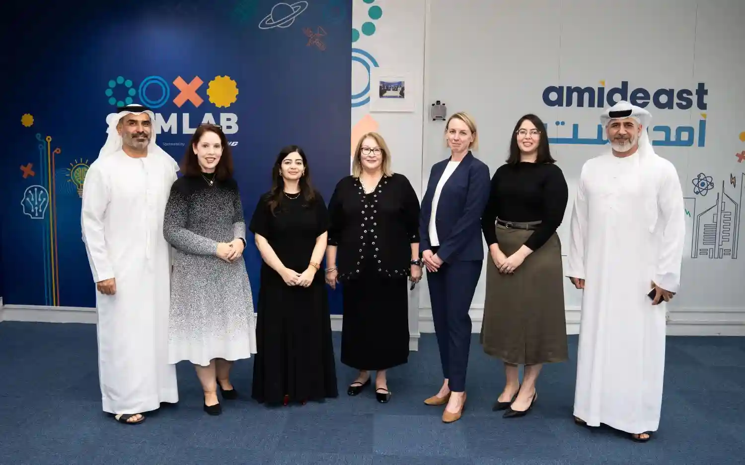 شعار أمديست برنامج AeroSTAR يجمع بين بوينج وطلاب الشرق الأوسط لتأهيل الجيل الجديد في قطاع الطيران